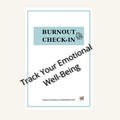 Caregiver Burnout Check-In Printable | Stress & Wellness Tracker