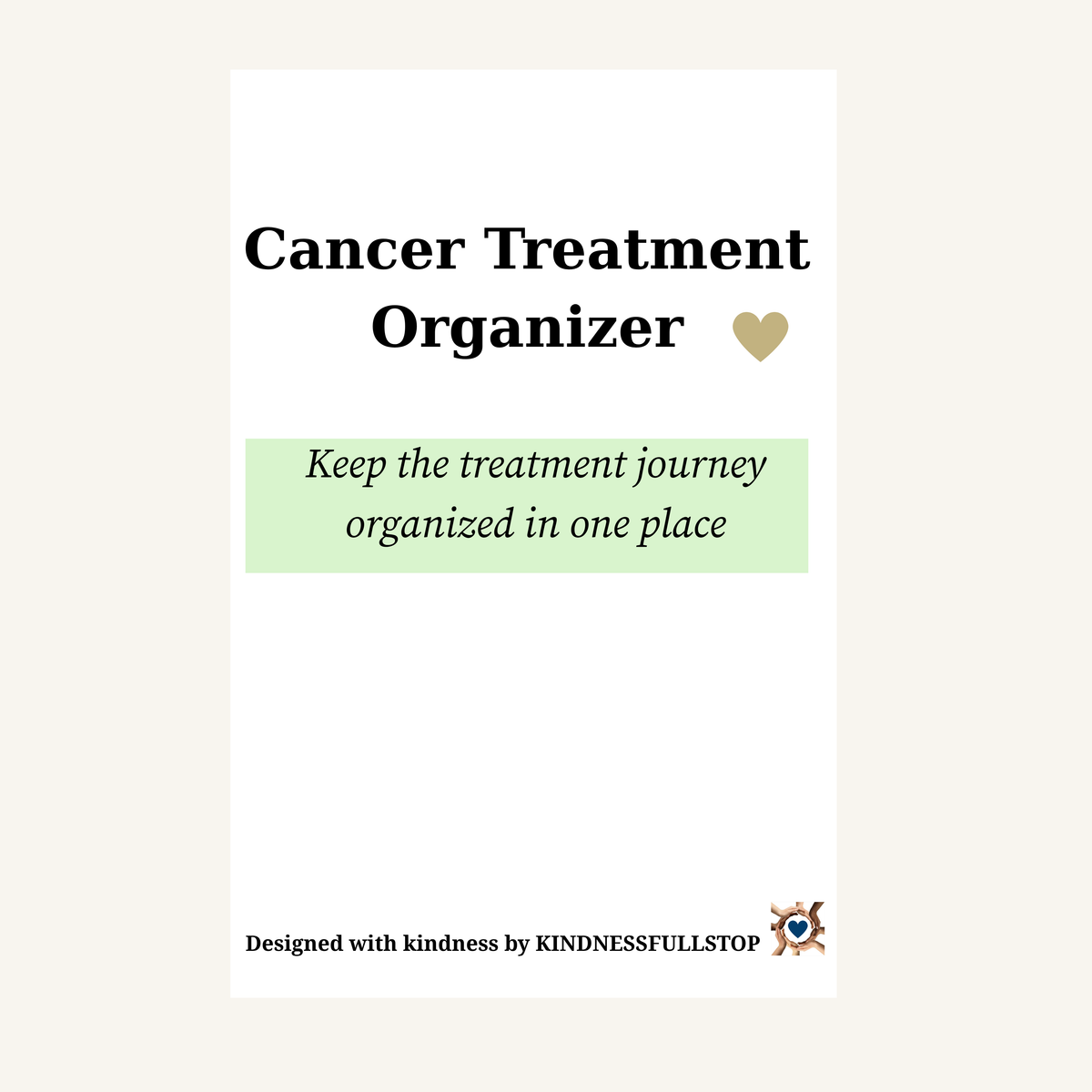 Cancer Treatment Organizer | Medical, Appointment & Care Binder