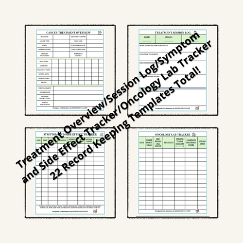 Cancer Treatment Organizer | Medical, Appointment & Care Binder