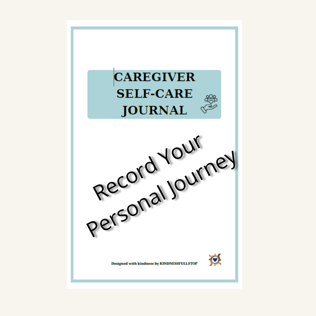 Caregiver Self-Care Journal Printable | Reflection & Wellness Planner