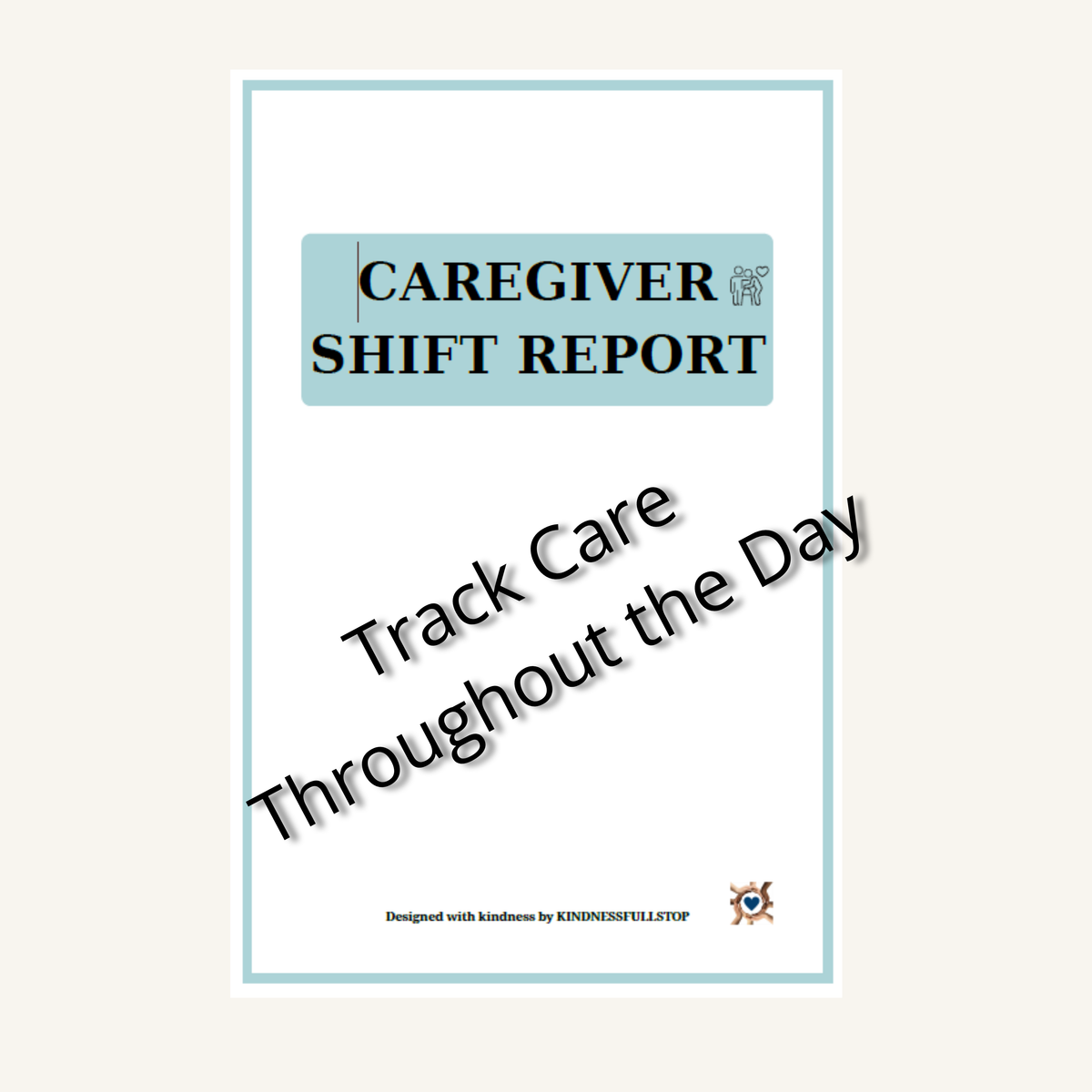 Caregiver Shift Report Printable | Care Handover & Communication Log