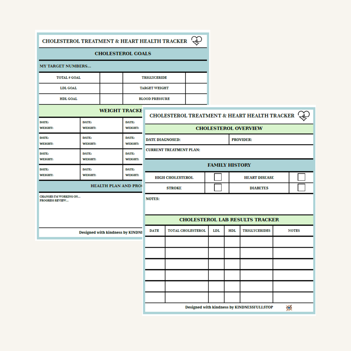 Cholesterol Tracker | LDL, HDL & Triglycerides Log