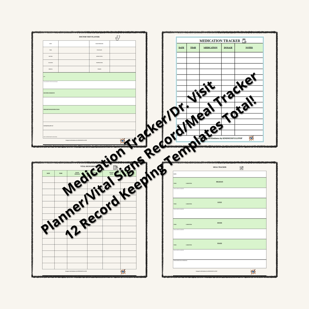 Elder Care Planner | Printable Caregiver Binder