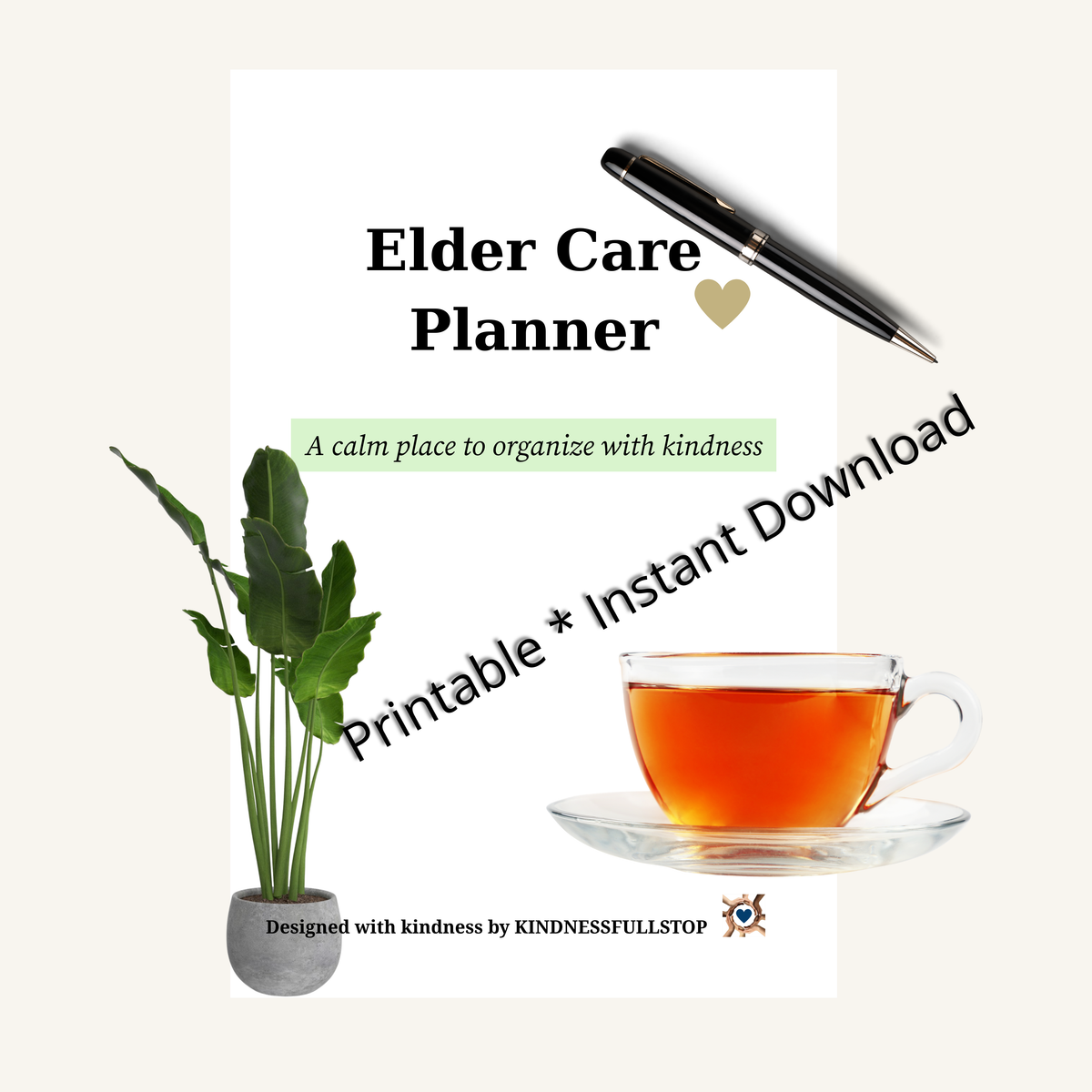 Elder Care Planner | Printable Caregiver Binder