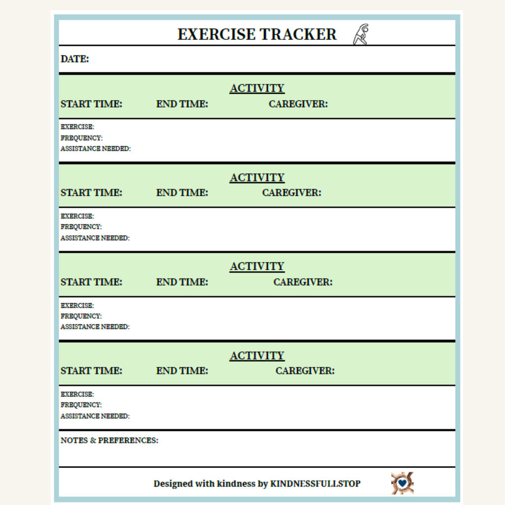 Exercise Tracker | Daily Activity & Workout Log