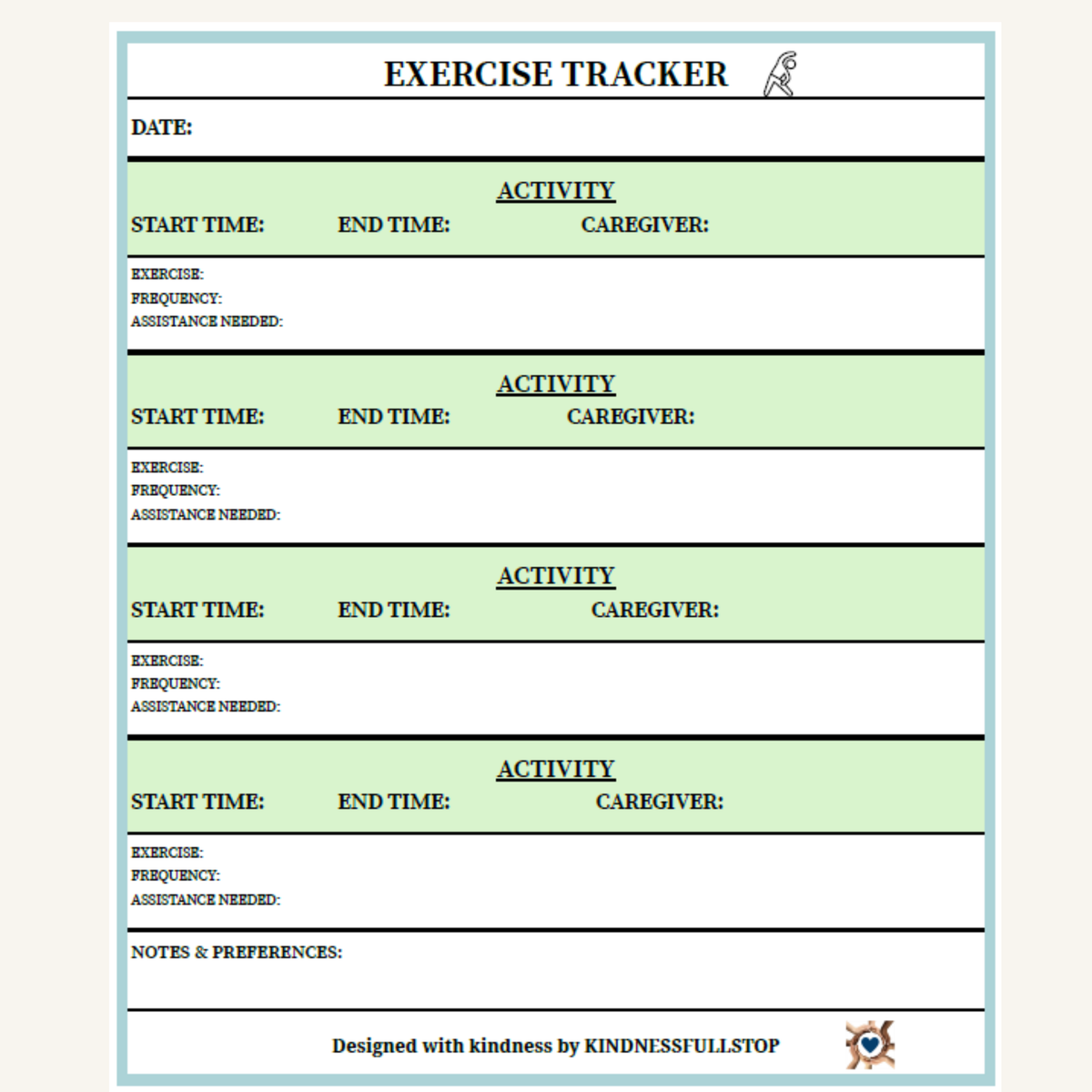 Exercise Tracker | Daily Activity & Workout Log