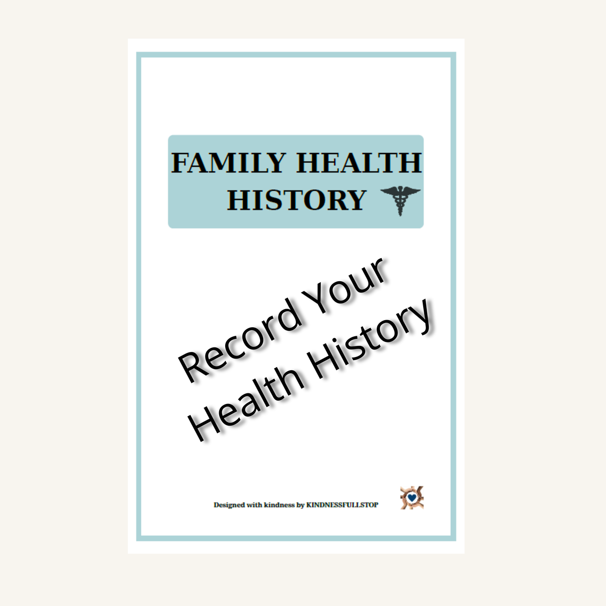 Family Health History Printable | Medical History Tracker | Chronic Illness & Conditions Log | Caregiver Organizer PDF