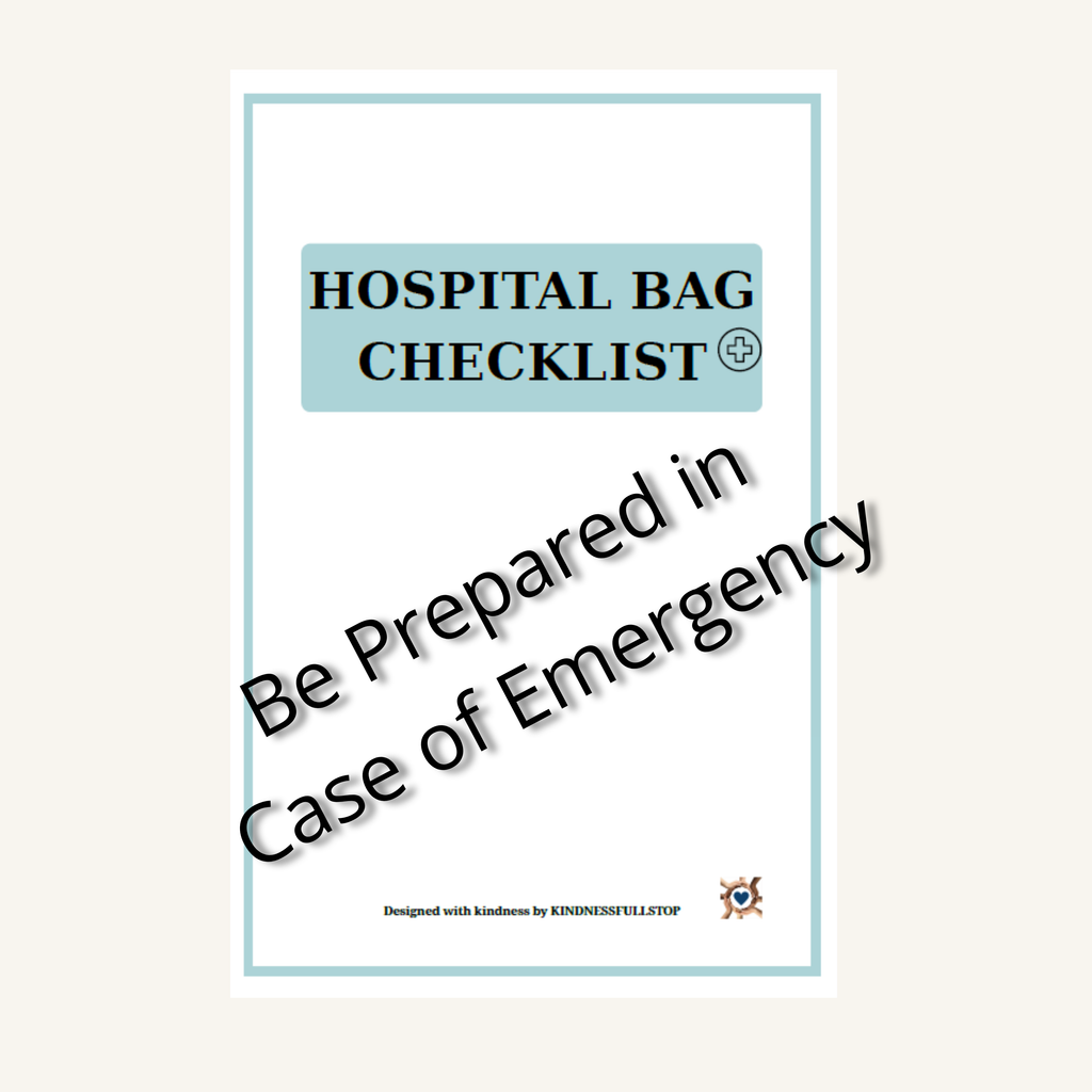 Hospital Bag Checklist | Caregiver Hospital Prep Planner