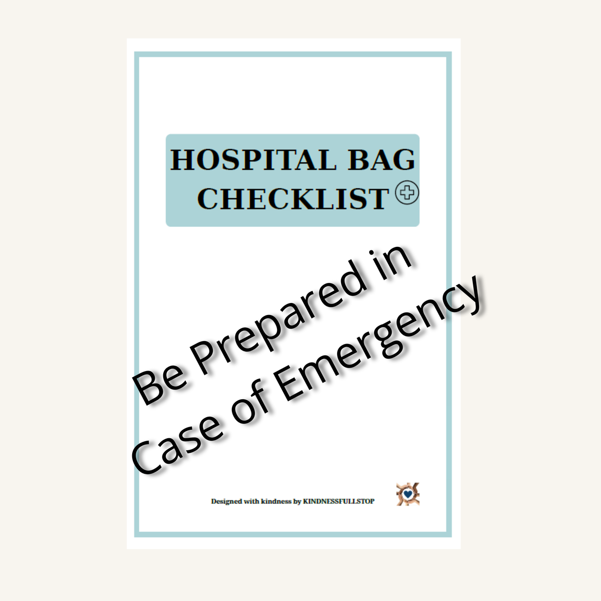 Hospital Bag Checklist | Caregiver Hospital Prep Planner