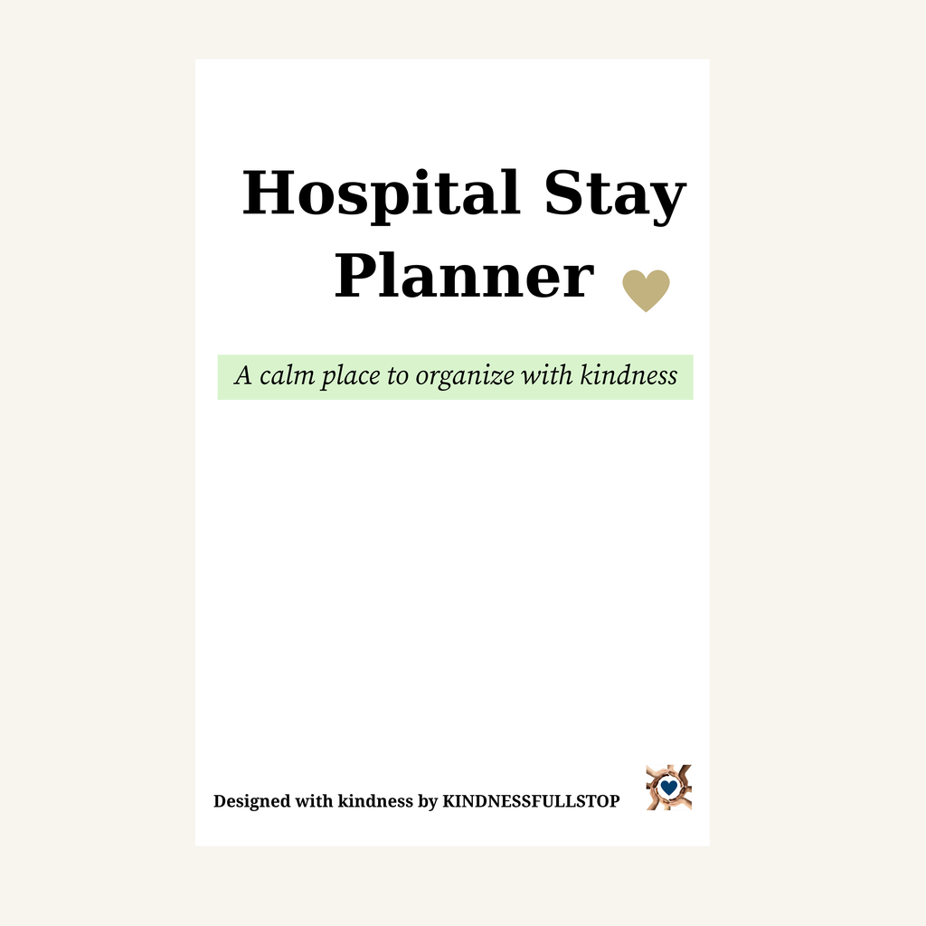 Hospital Stay Planner | Printable Caregiver Organizer for Hospital Care