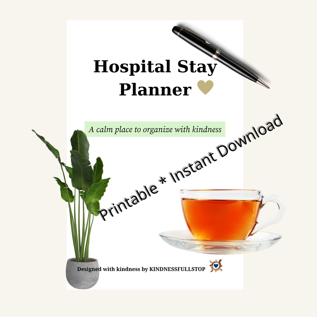Hospital Stay Planner | Printable Caregiver Organizer for Hospital Care