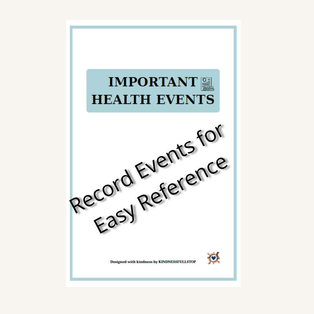 Health Events Tracker | Medical History & Care Timeline