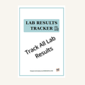 Lab Results Tracker Printable | Medical Test Log