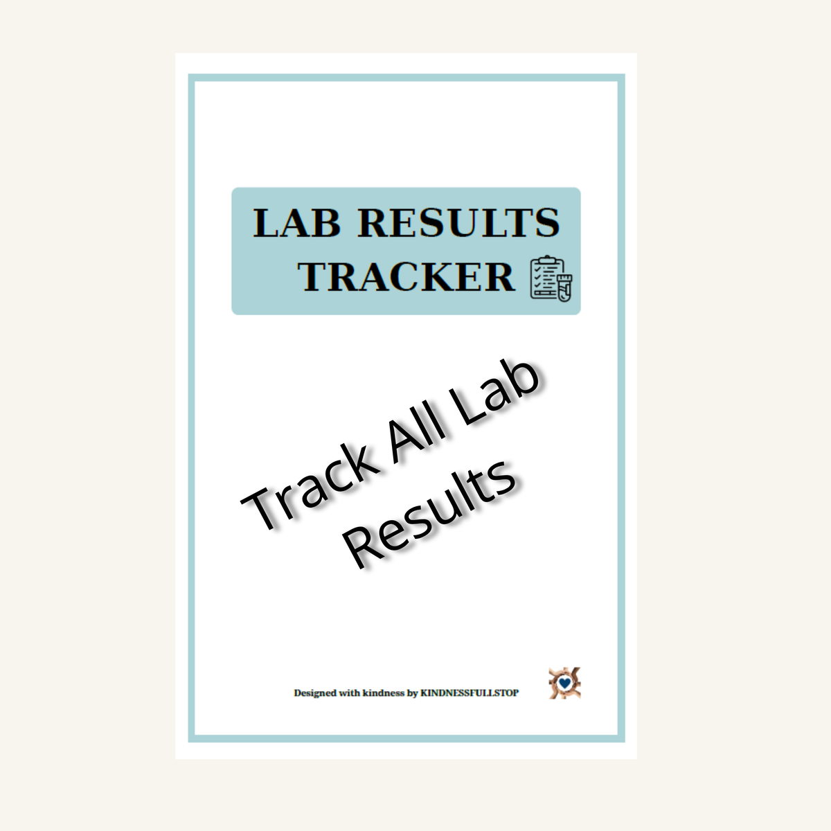 Lab Results Tracker Printable | Medical Test Log