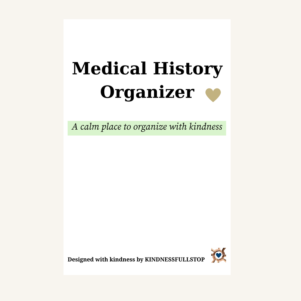 Medical History Organizer Printable | Patient Health Record Binder