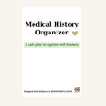 Medical History Organizer Printable | Patient Health Record Binder