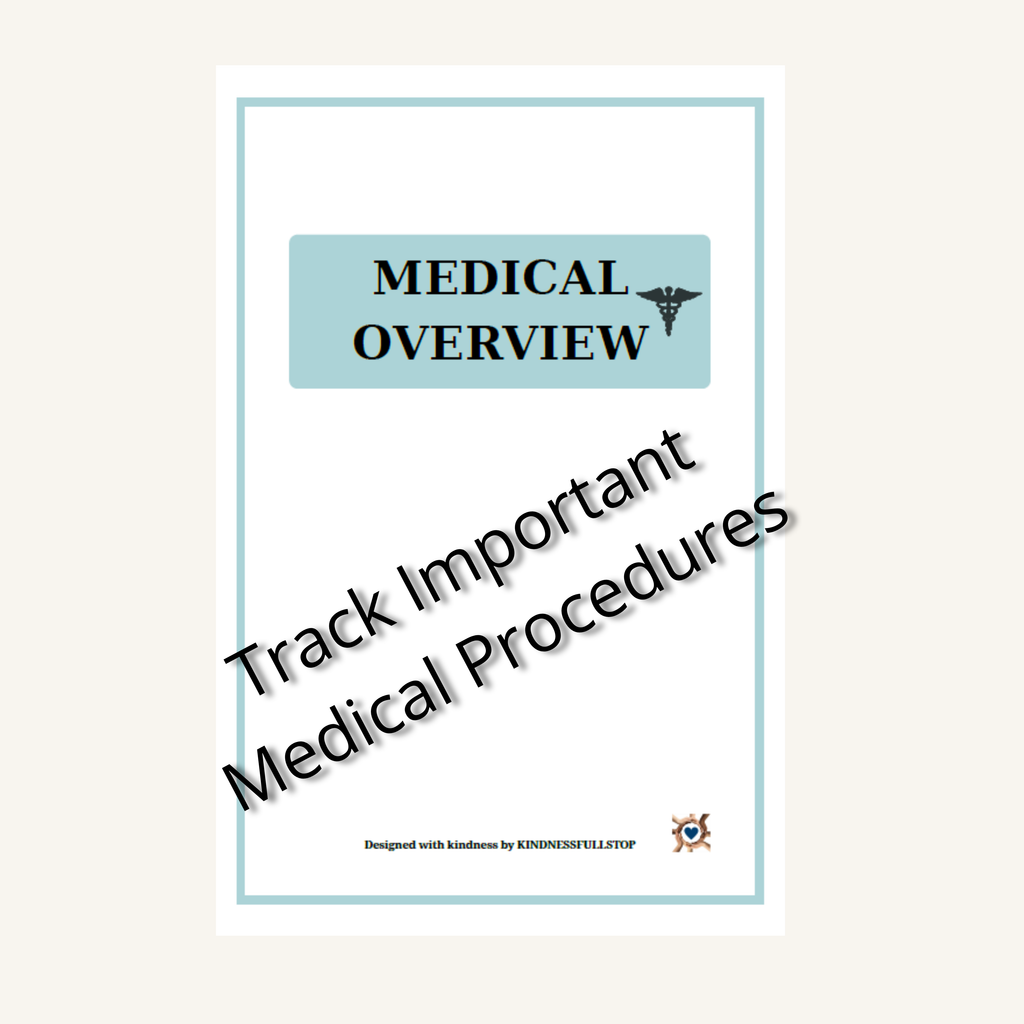 Medical Overview | Patient Summary & Caregiver Organizer