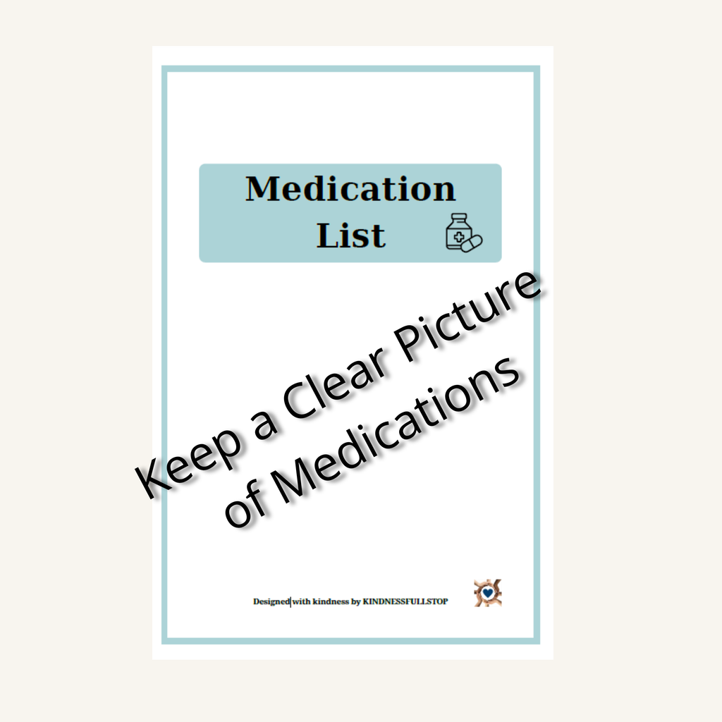 Medication List Printable | Prescription & Medication Tracker