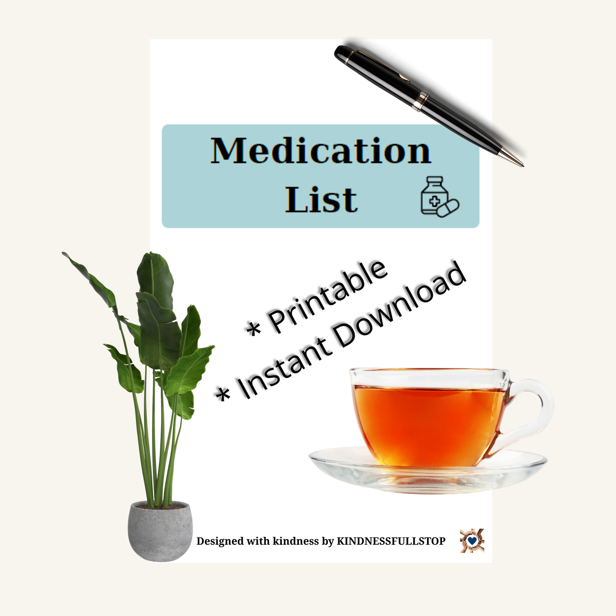 Medication List Printable | Prescription & Medication Tracker