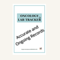 Oncology Lab Tracker Printable | Cancer Lab Results Log