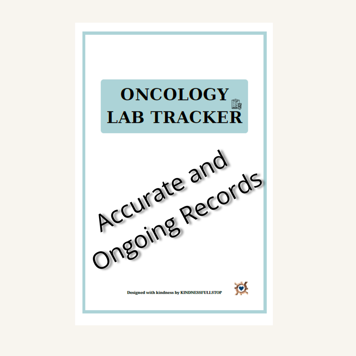 Oncology Lab Tracker Printable | Cancer Lab Results Log