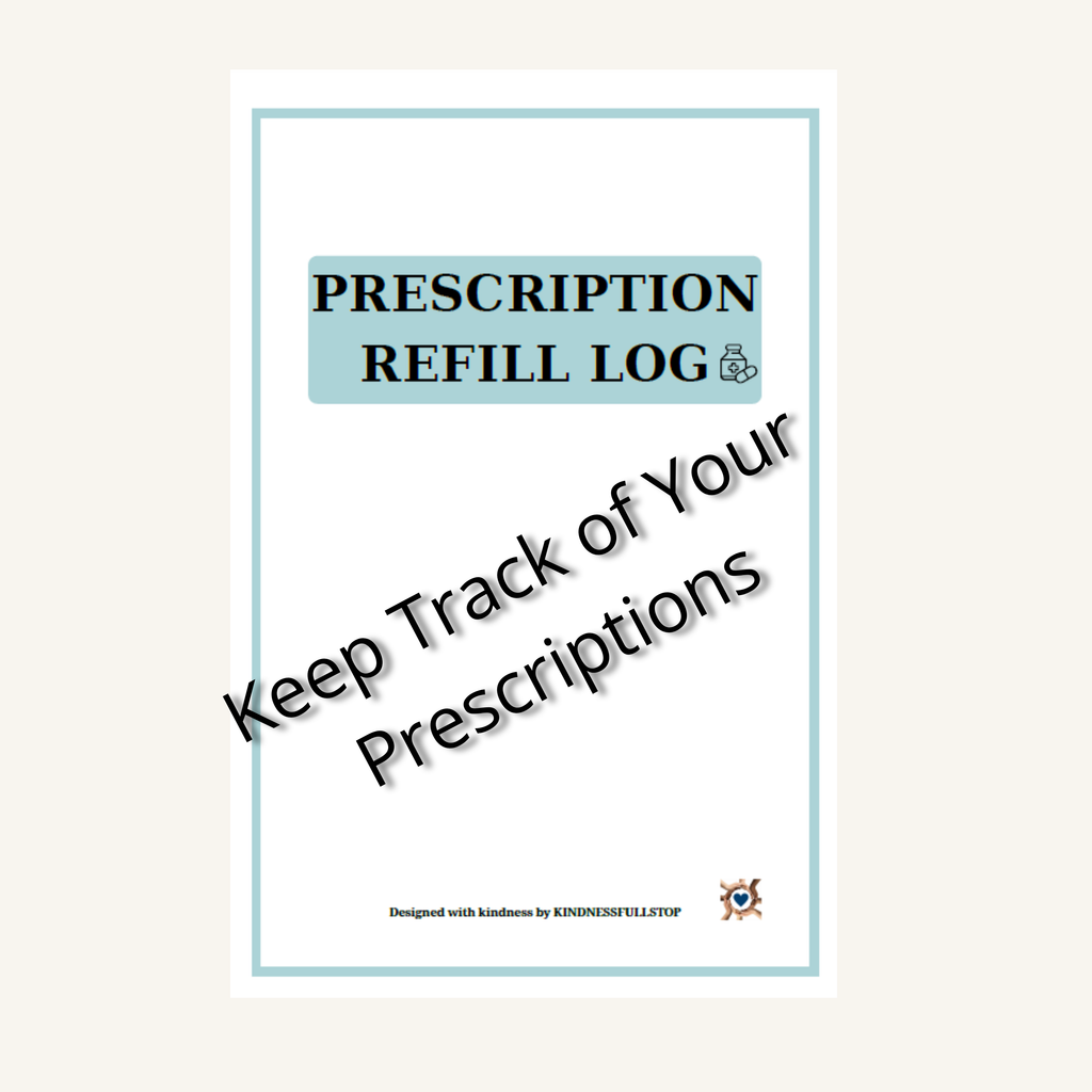 Prescription Refill Log Printable | Medication Refill Tracker