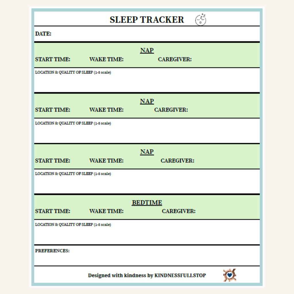 Sleep Tracker | Nightly Sleep Log & Rest Record