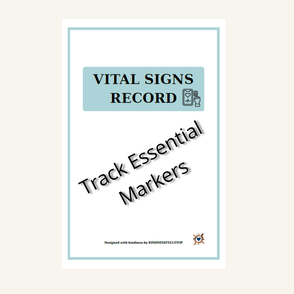 Vital Signs Tracker | Blood Pressure & Heart Rate Log