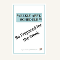 Weekly Appointment Planner | Caregiver & Medical Schedule