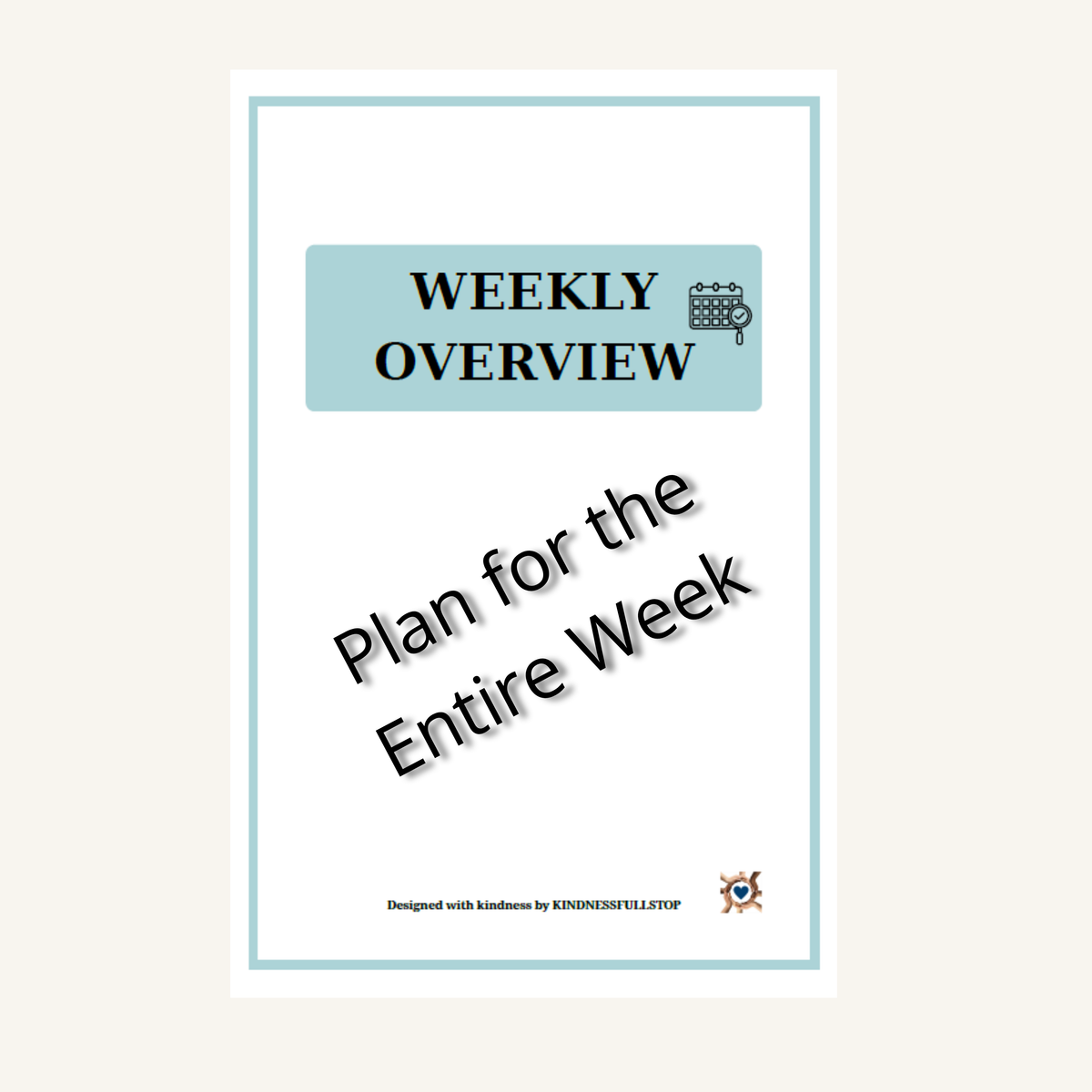 Caregiver Weekly Planner | Tasks, Appointments & Notes