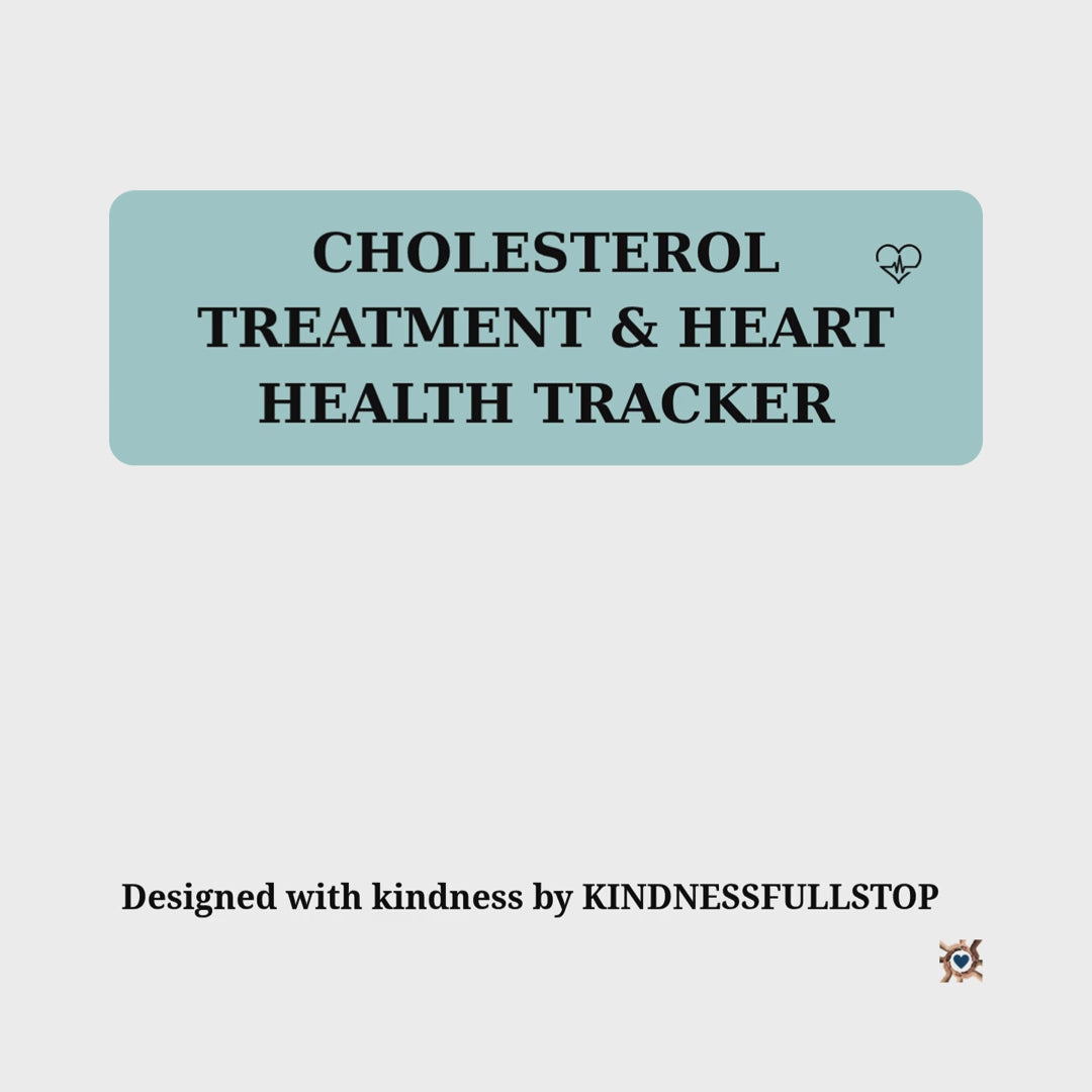 Cholesterol Tracker | LDL, HDL & Triglycerides Log